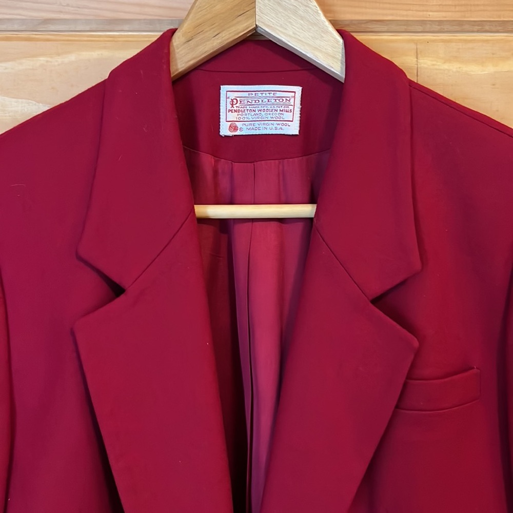 Vintage Pendleton Petite Pendleton Jacket Woolen … - image 3